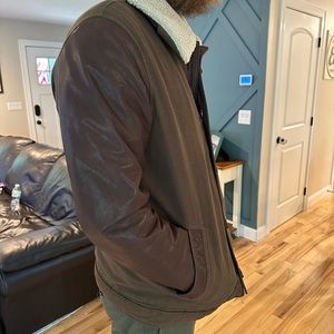 Lucky brand men’s leather boomers jacket